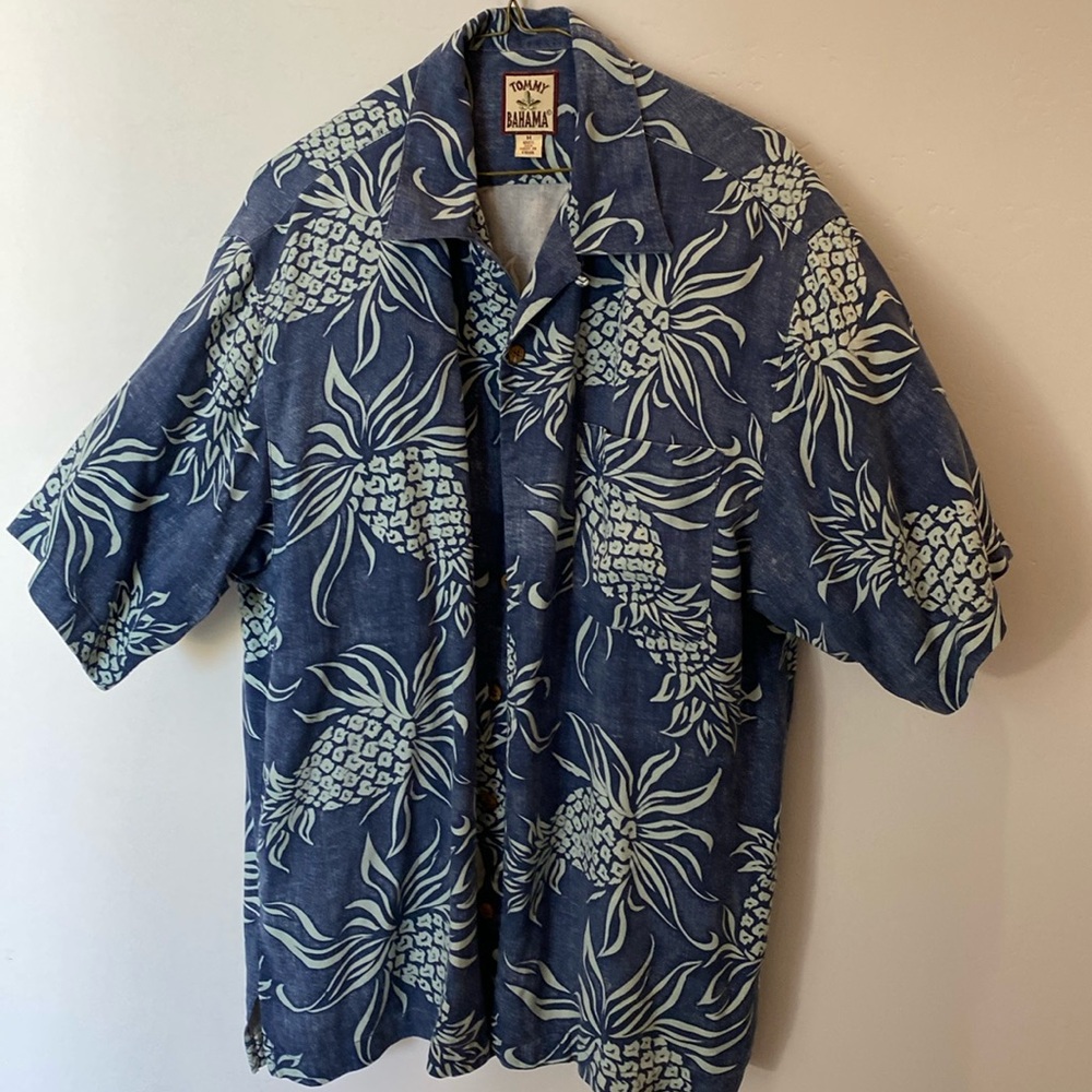 Blue and light blue Tommy Bahama shirt